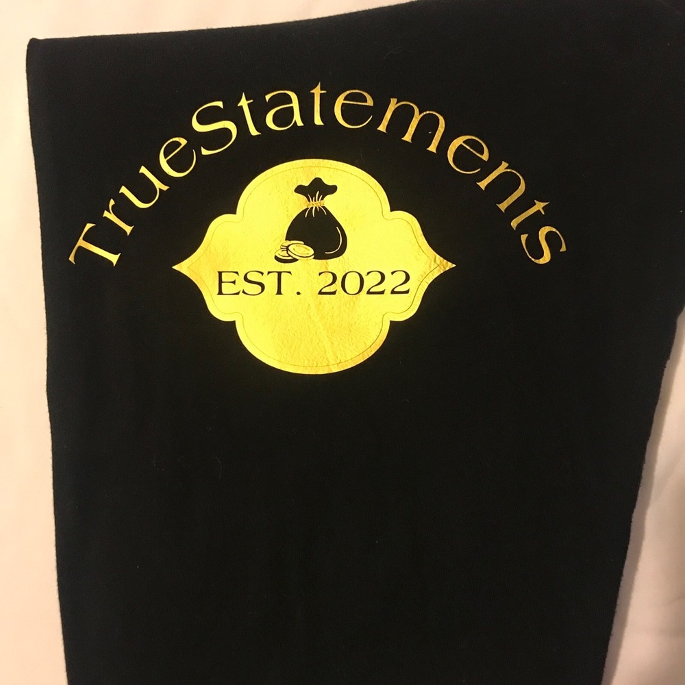 Pants- Stretch pants wearing a TrueStatements. Let them know your the truth